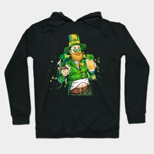 Ciggarette and beer st patrick's day Hoodie